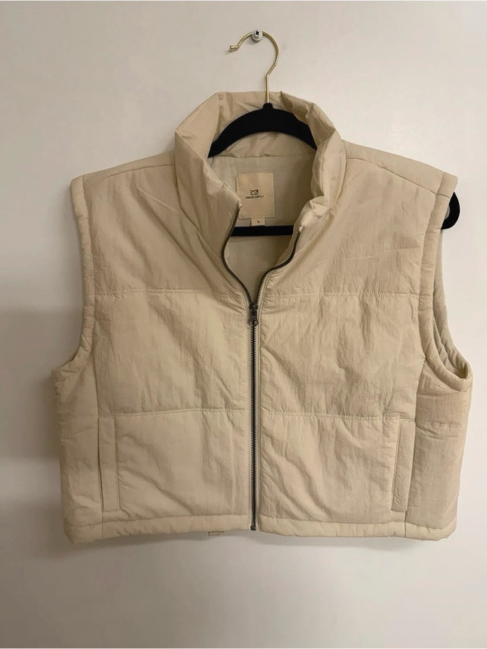 Thread & Supply Neutral Cream Vest
